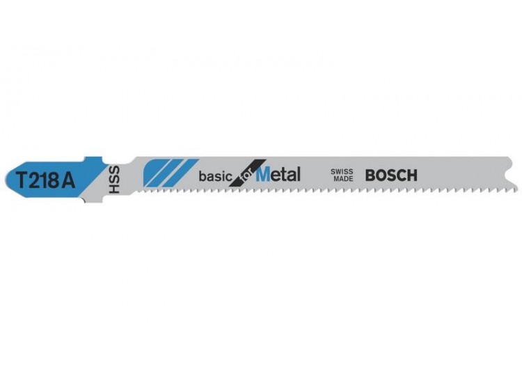 5 Lames scie sauteuse HSS Métal 92mm  Pas : 1,1-1,5mm T218A - 2608631032 - Bosch