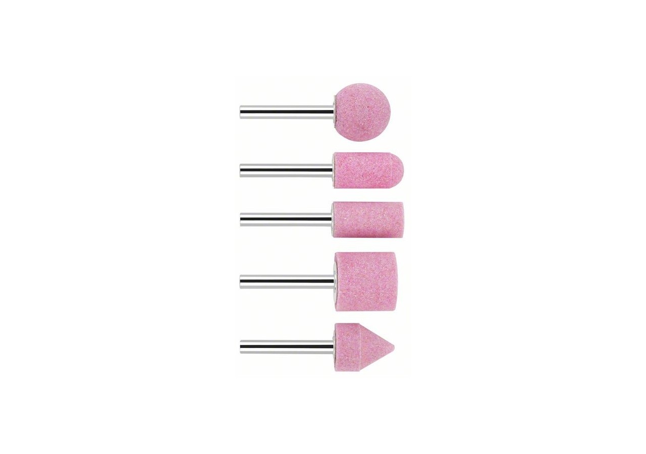 5 Meules sur tige queue 6mm - 1609200286 - Bosch