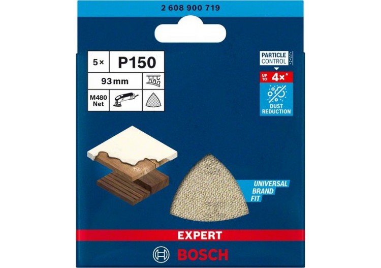 Abrasif réticulé Expert M480 pour ponceuses Delta 93 mm, G 150 - 2608900719 - Bosch