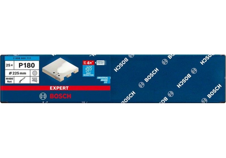 Abrasif réticulé Expert M480 pour ponceuses pour cloison sèche 225 mm, G 180 - 2608900711 - Bosch