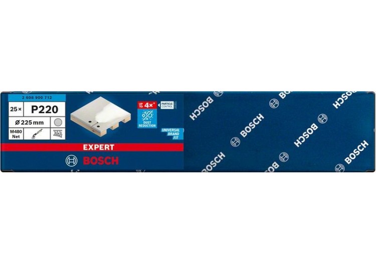 Abrasif réticulé Expert M480 pour ponceuses pour cloison sèche 225 mm, G 220 - 2608900712 - Bosch