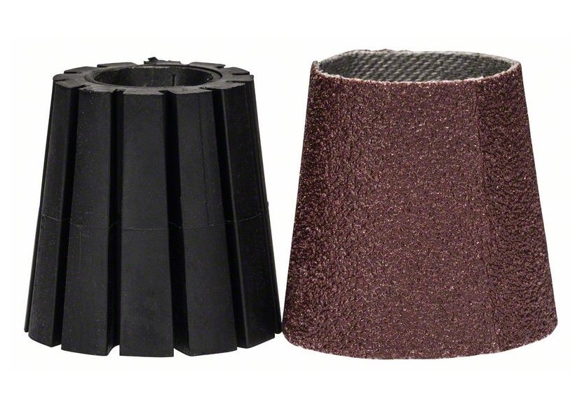 Accessoires divers Texoro Set porte-manchon et manchon abrasif (conique) G80 - 1600A00156 - Bosch