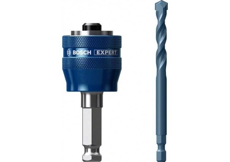 Adaptateur Power Change Plus 6 pans 8,7mm + foret de centrage TCT 105mm - 2608900526 - Bosch