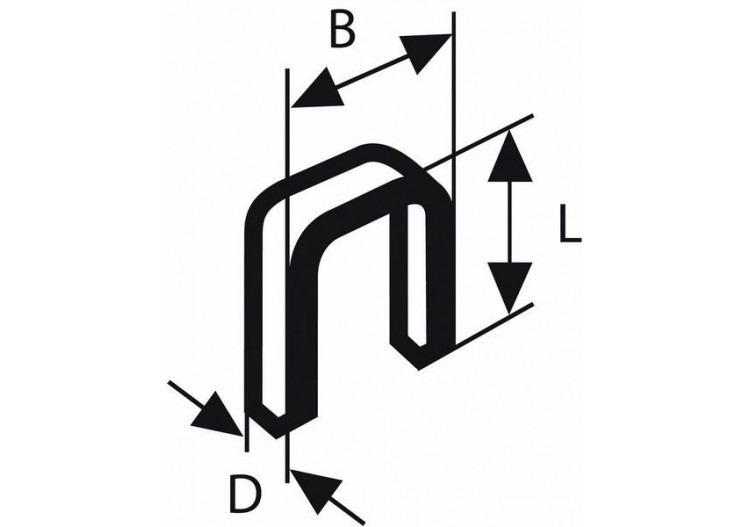 Agrafe TK40 20G 1,2 mm, 20 mm, galvanisé Version galvanisée - 2608200701 - Bosch
