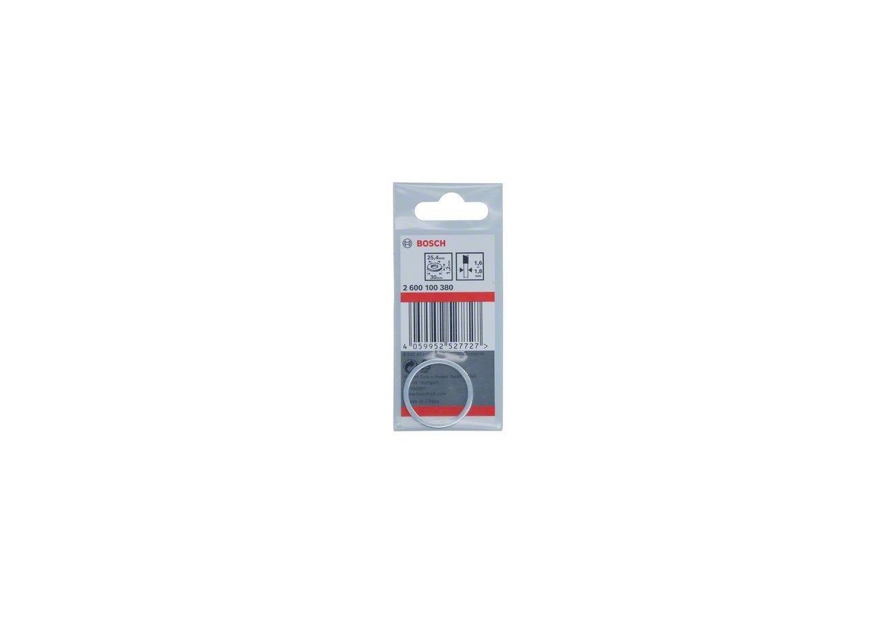 Bague de réduction 30x25,4x 1,2 mm. Epaisseur du corps de lame de 1,6mm à 1,8mm - 2600100380 - Bosch