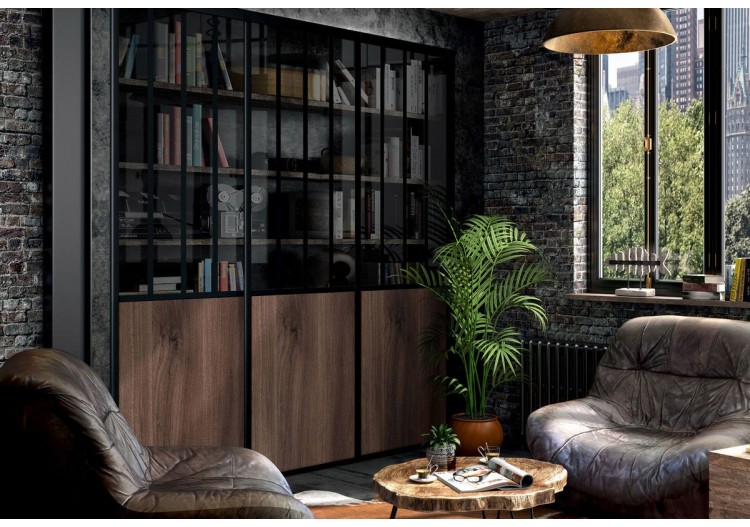 Façade de placard coulissante 3 portes Factory - Kazed : Confort'Mat