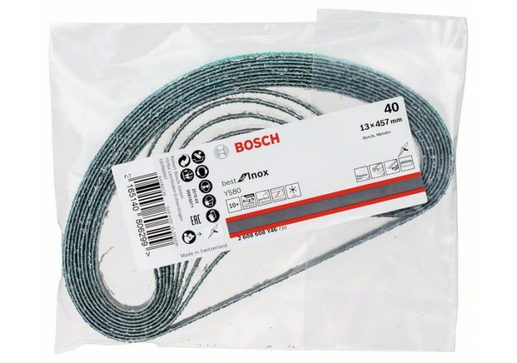Bande abrasive Y580 13 x 457 mm, 40 - 2608608Y46 - Bosch