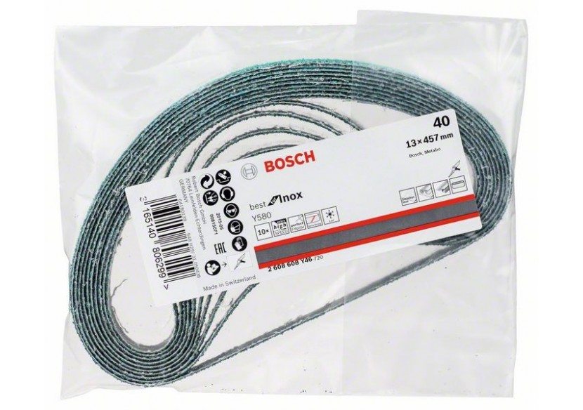 Bande abrasive Y580 13 x 457 mm, 40 - 2608608Y46 - Bosch Bande abrasive Y580 13 x 457 mm, 40 - 2608608Y46 - Bosch