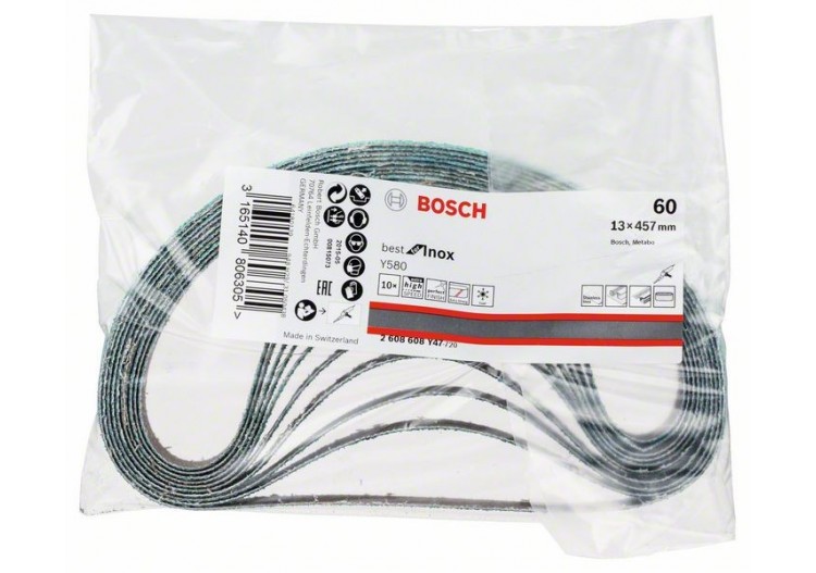 Bande abrasive Y580 13 x 457 mm, 60 - 2608608Y47 - Bosch