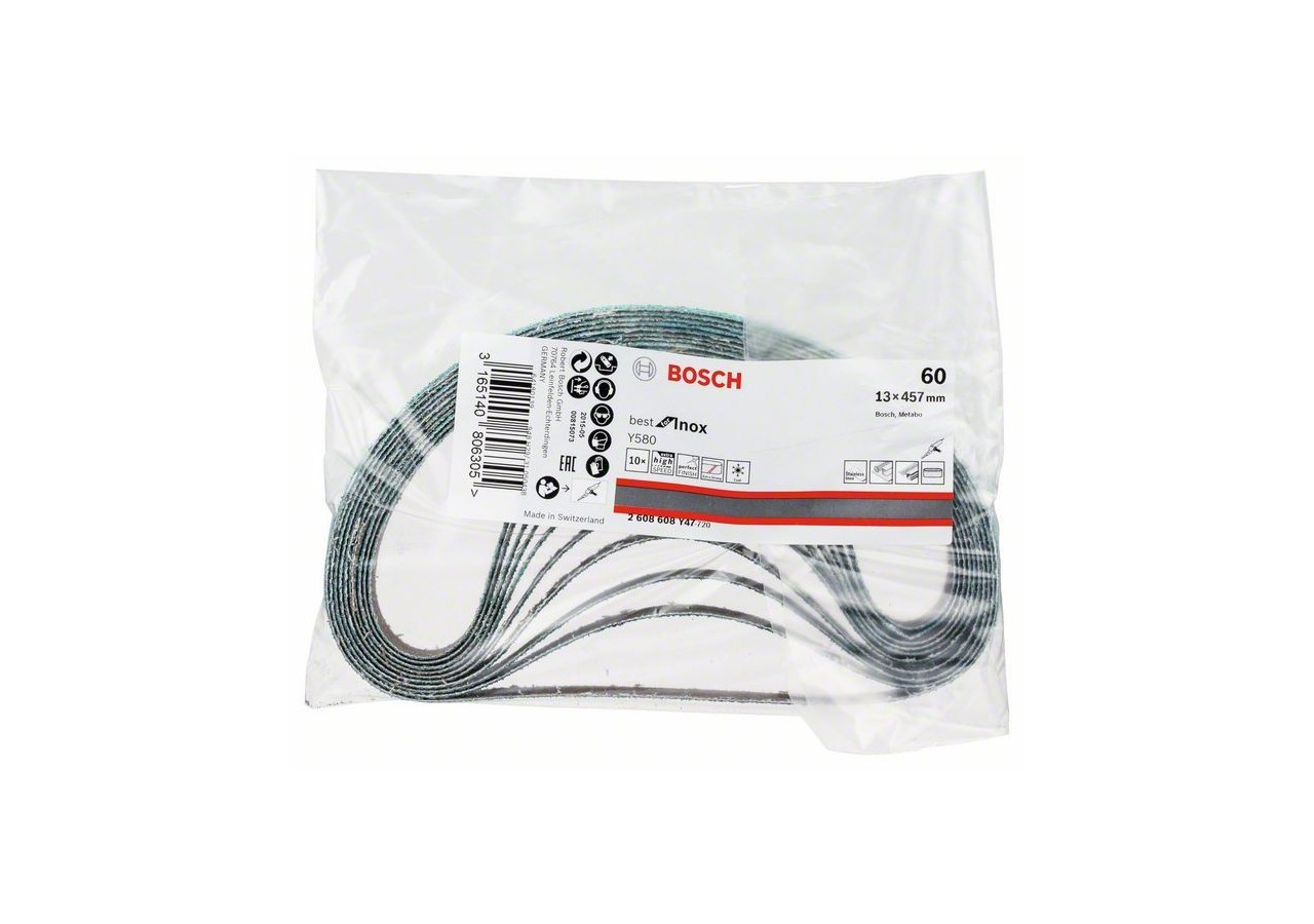 Bande abrasive Y580 13 x 457 mm, 60 - 2608608Y47 - Bosch