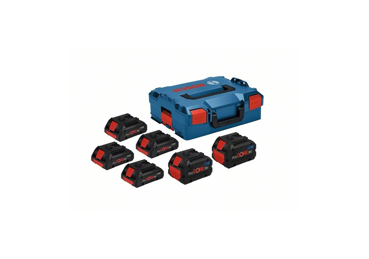 BATTERIE 4xProCORE18V 4,0Ah + 2xProCORE18V 8,0Ah, L-boxx - 1600A02A2T - Bosch