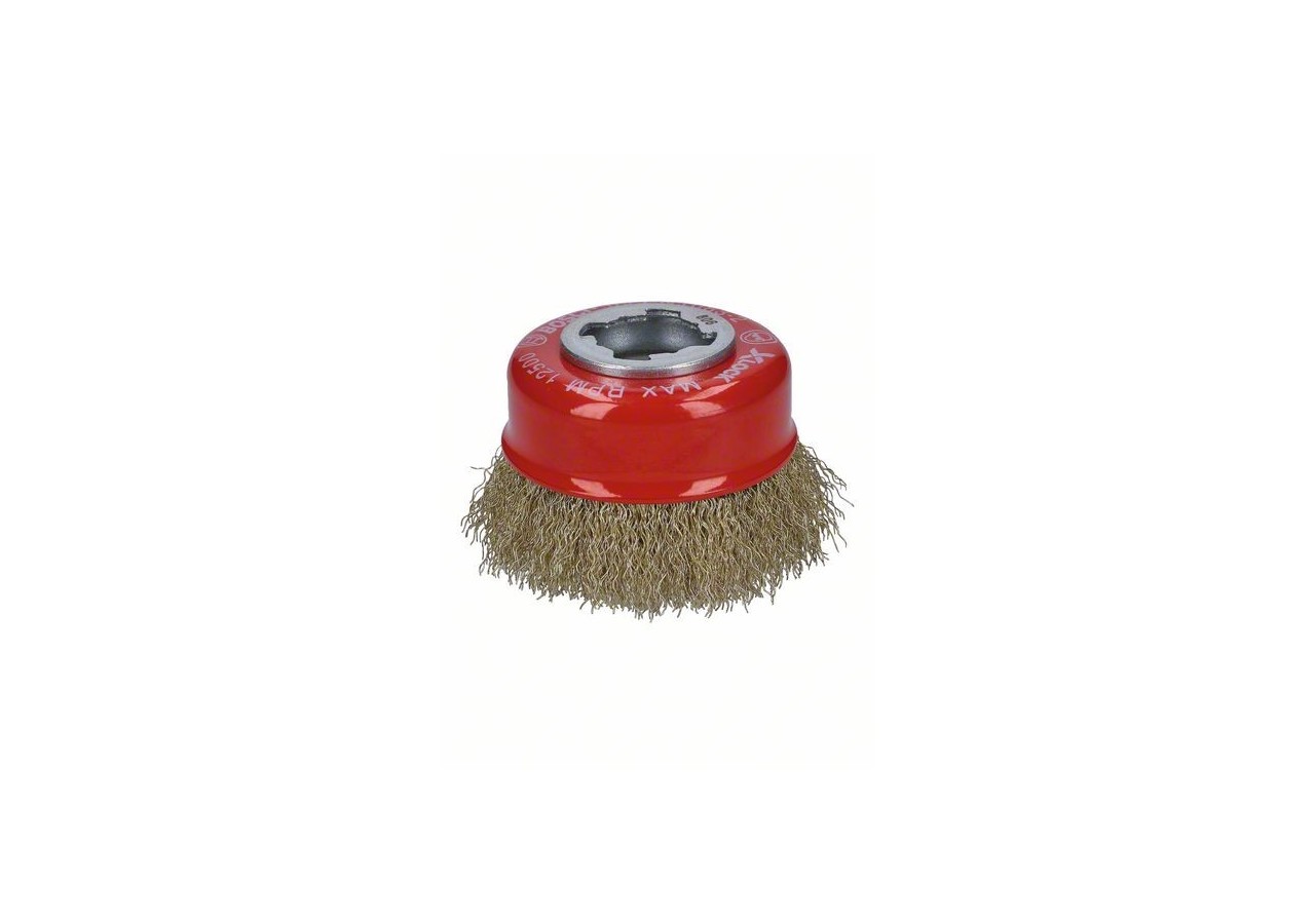 Brosse boisseau X-LOCK à 75 fils ondulés et laitonnés 75 mm, 0,3 mm, X-LOCK - 2608620730 - Bosch