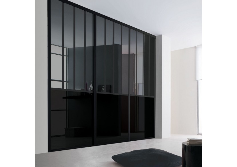 Façade de placard coulissante 3 portes City - Kazed : Confort'Mat