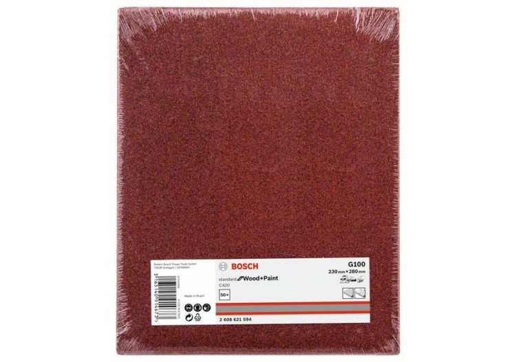 C420 SfWP, 230 x 280 mm, G100 230 x 280 mm, 100 Pack de 1 - 2608621594 - Bosch