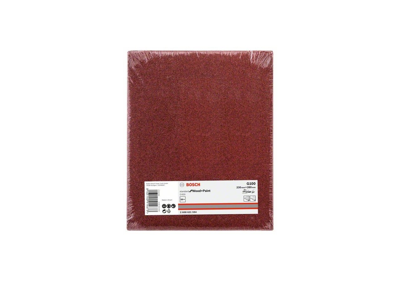 C420 SfWP, 230 x 280 mm, G100 230 x 280 mm, 100 Pack de 1 - 2608621594 - Bosch