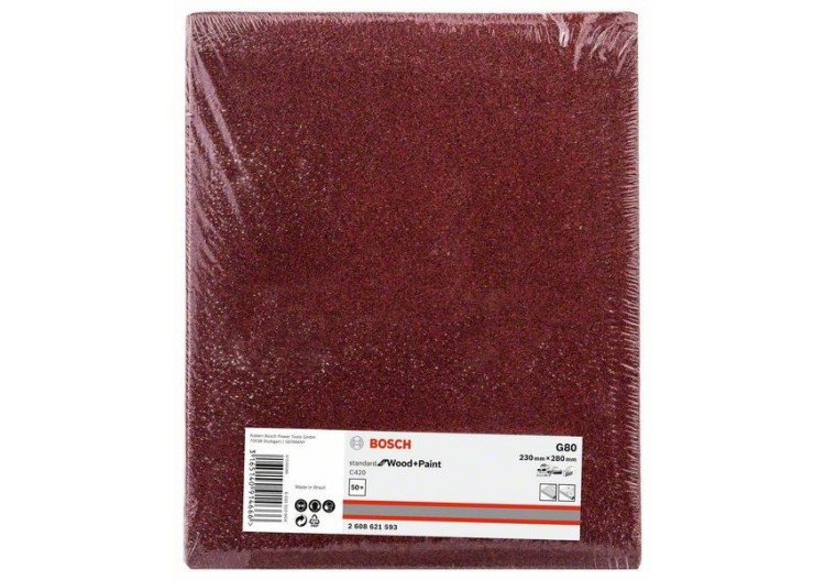 C420 SfWP, 230 x 280 mm, G80 230 x 280 mm, 80 Pack de 1 - 2608621593 - Bosch