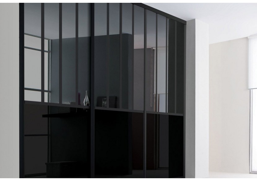 Façade de placard coulissante 3 portes City - Kazed : Confort'Mat