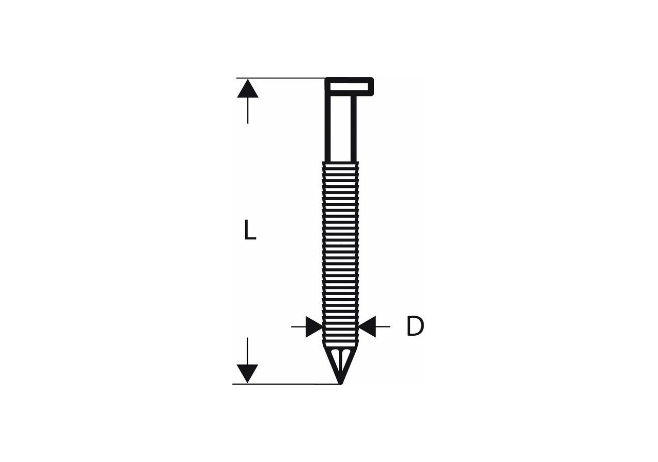 Clou en bande tête D SN34DK 100R 3,1 mm, 100 mm, brillants - 2608200050 - Bosch