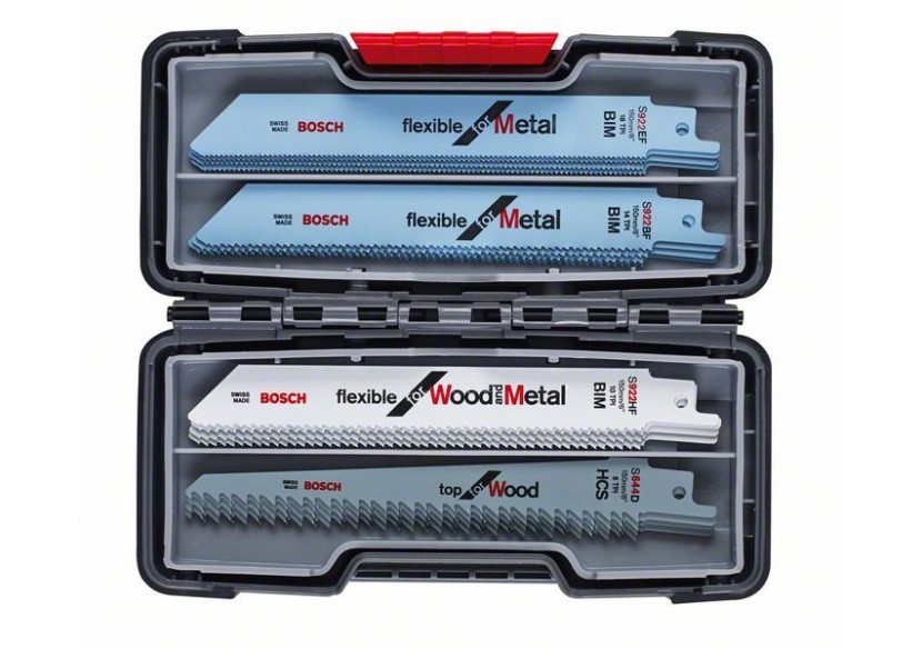 Coffret 20 Lames scie sabre BIM Flexible Bois & Métal  Petites longueurs - 2607010902 - Bosch Coffret 20 Lames scie sabre BIM Flexible Bois & Métal  Petites longueurs - 2607010902 - Bosch