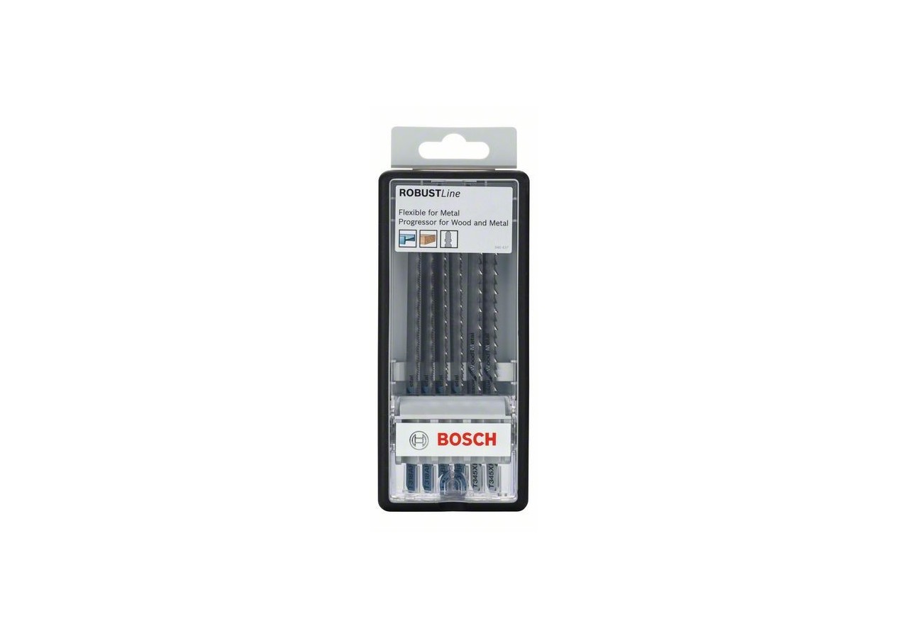 Coffret 6 Lames scie sauteuse Métal T318AF(2x) T318BF(2x) T345XF(2x) - 2607010573 - Bosch