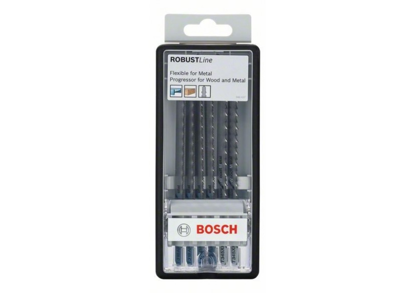 Coffret 6 Lames scie sauteuse Métal T318AF(2x) T318BF(2x) T345XF(2x) - 2607010573 - Bosch