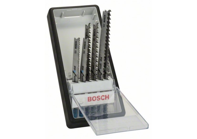 Coffret 6 Lames scie sauteuse Progressor Bois & Métal T123X T234X T345XF - 2607010531 - Bosch