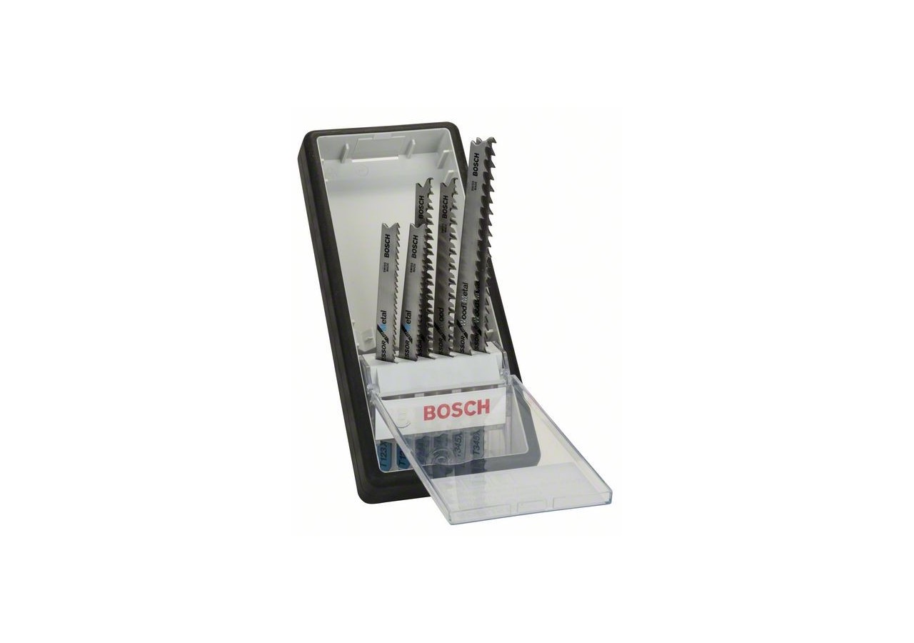 Coffret 6 Lames scie sauteuse Progressor Bois & Métal T123X T234X T345XF - 2607010531 - Bosch