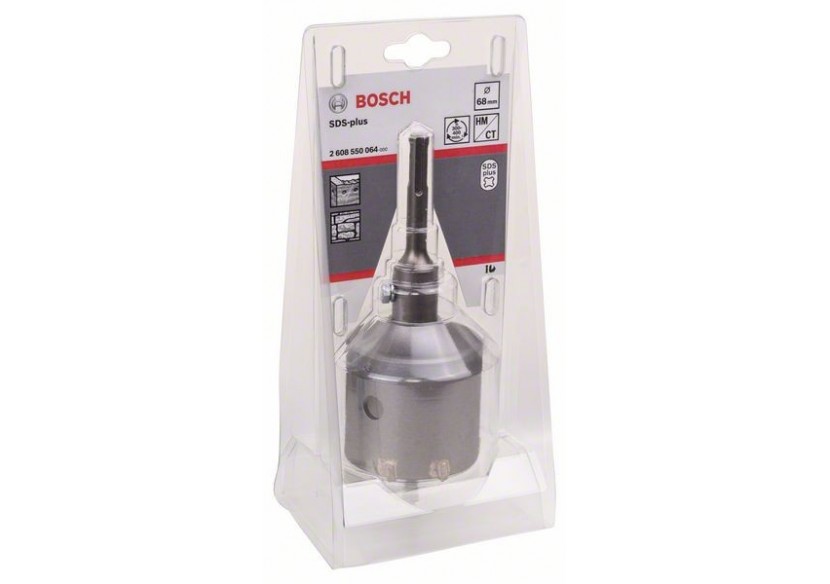 Couronne trepans sds plus 9 corecutter PRO D68mm avec porte outil - 2608550064 - Bosch Couronne trepans sds plus 9 corecutter PRO D68mm avec porte outil - 2608550064 - Bosch