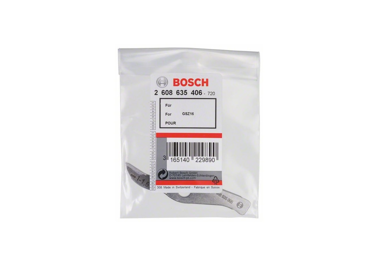Couteau pour coupe droite  Couteau pour coupe droite jusqu’à 1,6 mm - 2608635406 - Bosch