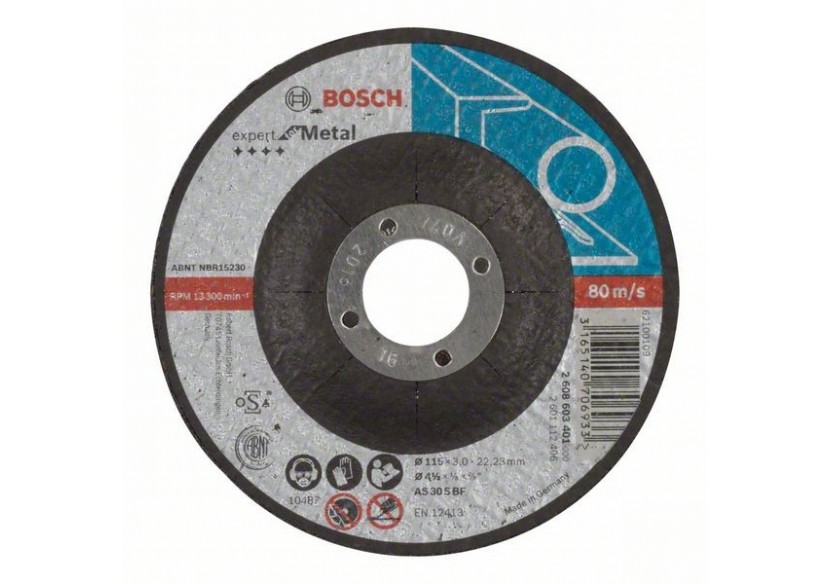 1 disque à tronçonner pour le Métal Expert for moyeu déporté 115x3mm - 2608603401 - Bosch