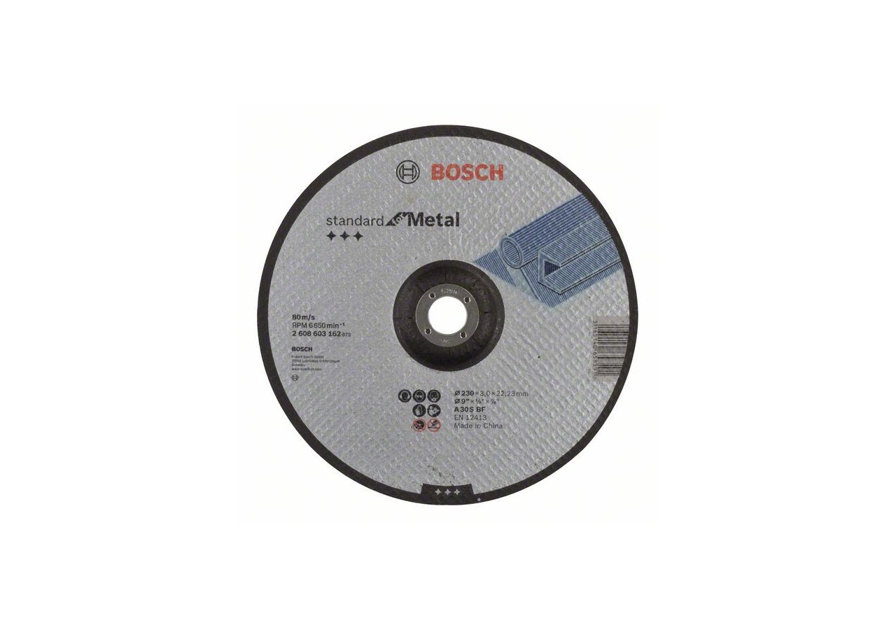 1 disque à tronçonner pour le Métal Standard for moyeu déporté 230x3mm - 2608603162 - Bosch