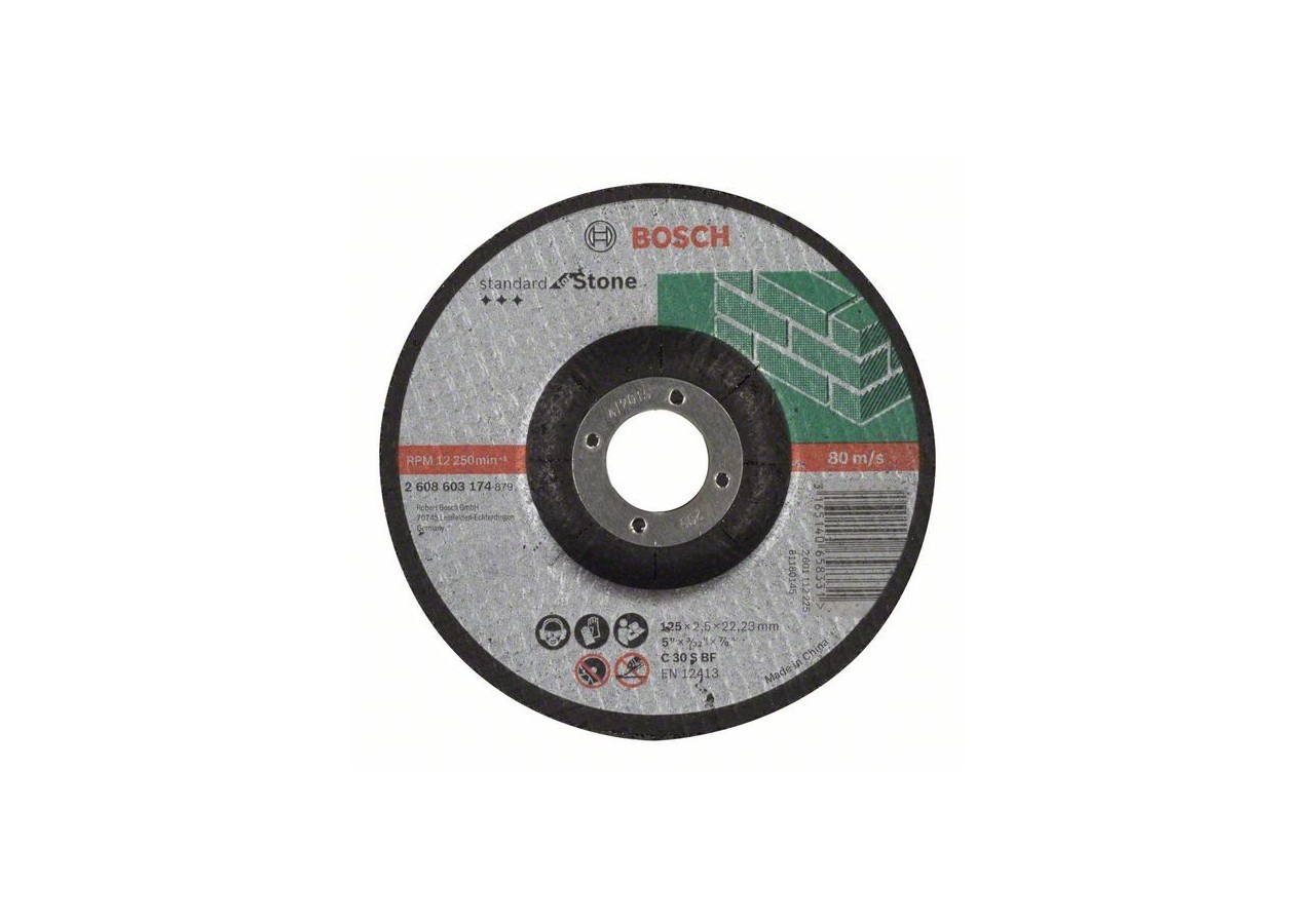 1 disque à tronçonner pour la Pierre Standard for moyeu déporté 125x2,5mm - 2608603174 - Bosch