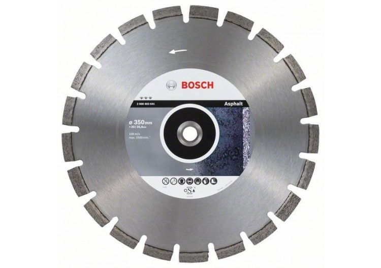Disque à tronçonner diamanté Best for Asphalt 350 x 20/25,40 x 3,2 x 12 mm - 2608603641 - Bosch