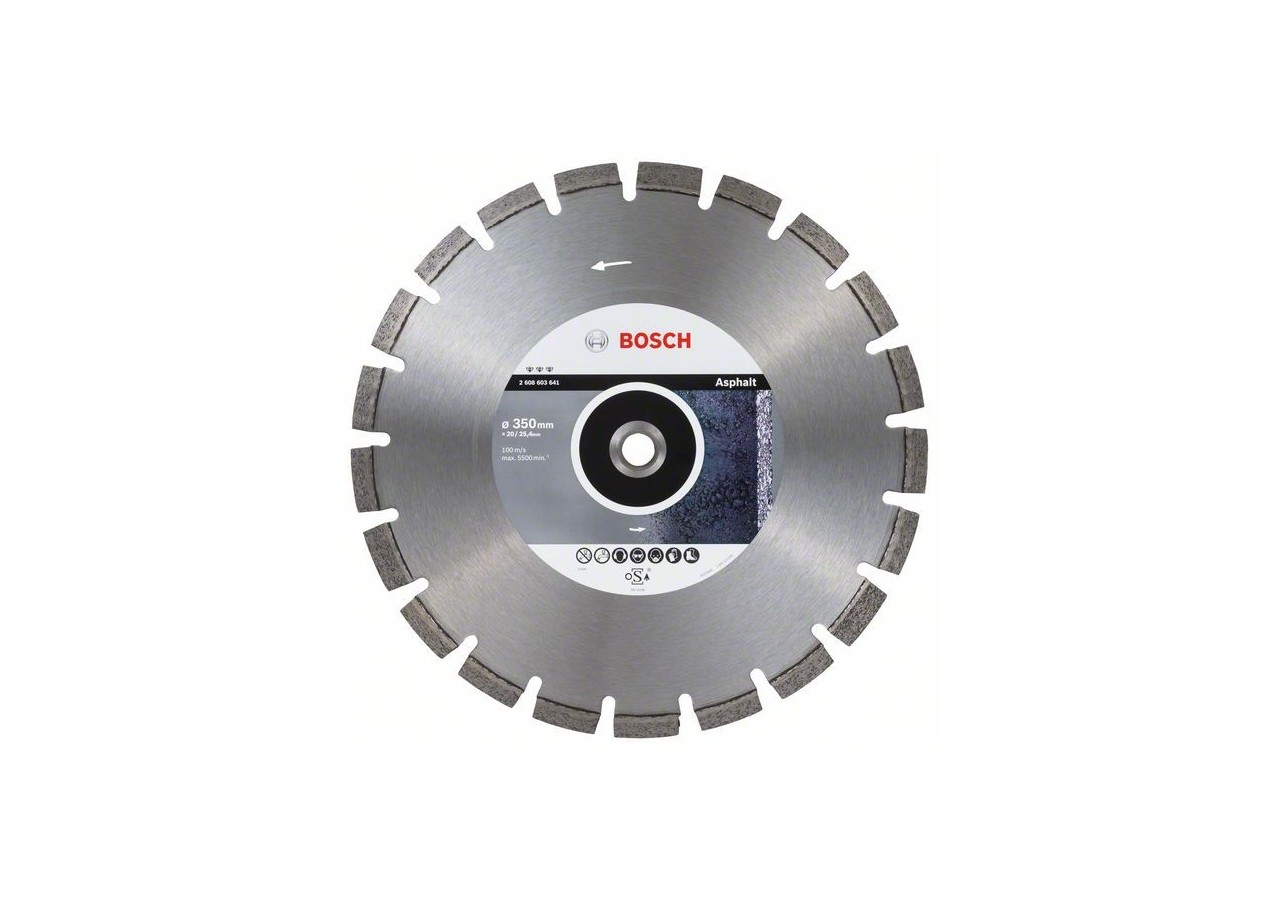 Disque à tronçonner diamanté Best for Asphalt 350 x 20/25,40 x 3,2 x 12 mm - 2608603641 - Bosch