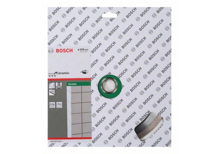 Disque à tronçonner diamanté Best for Ceramic 250 x 30/25,40 x 2,4 x 10 mm - 2608602638 - Bosch
