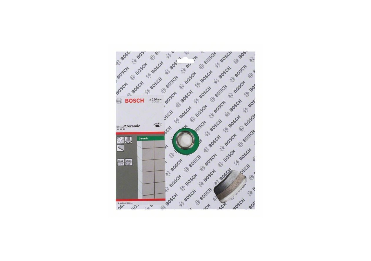 Disque à tronçonner diamanté Best for Ceramic 250 x 30/25,40 x 2,4 x 10 mm - 2608602638 - Bosch