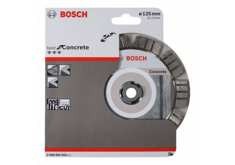 Disque à tronçonner diamanté Best for Concrete 125 x 22,23 x 2,2 x 12 mm - 2608602652 - Bosch