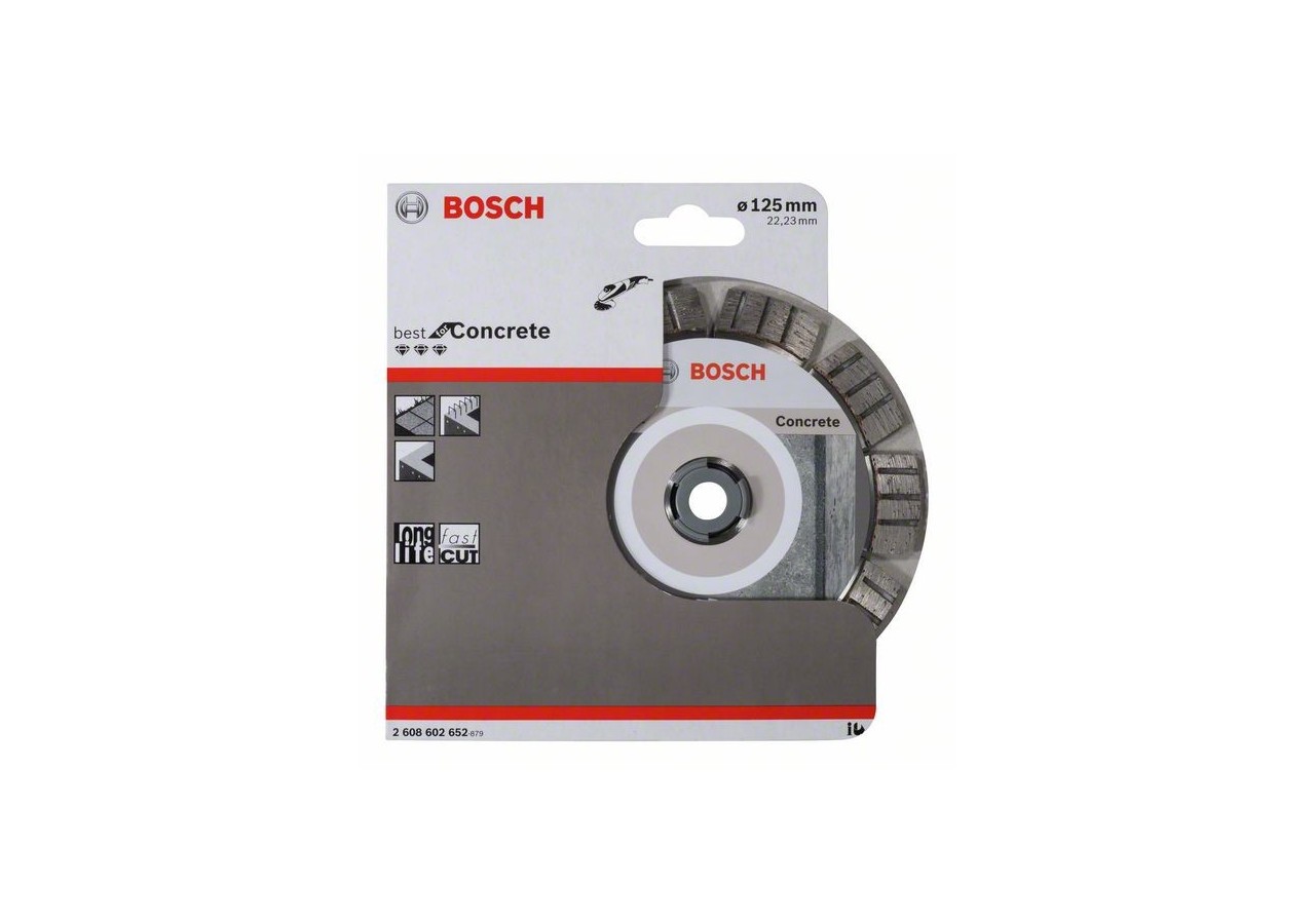 Disque à tronçonner diamanté Best for Concrete 125 x 22,23 x 2,2 x 12 mm - 2608602652 - Bosch