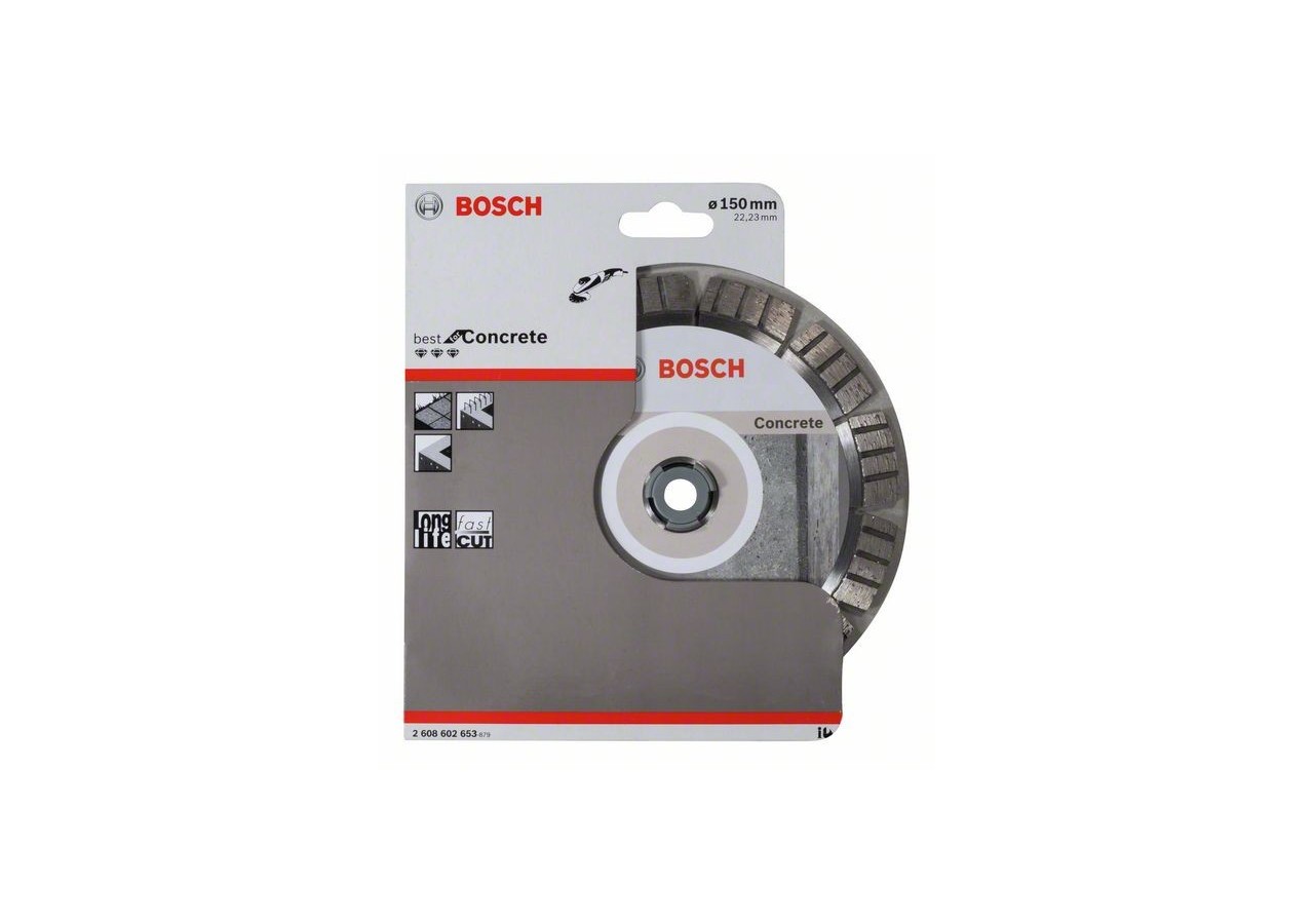 Disque à tronçonner diamanté Best for Concrete 150 x 22,23 x 2,4 x 12 mm - 2608602653 - Bosch