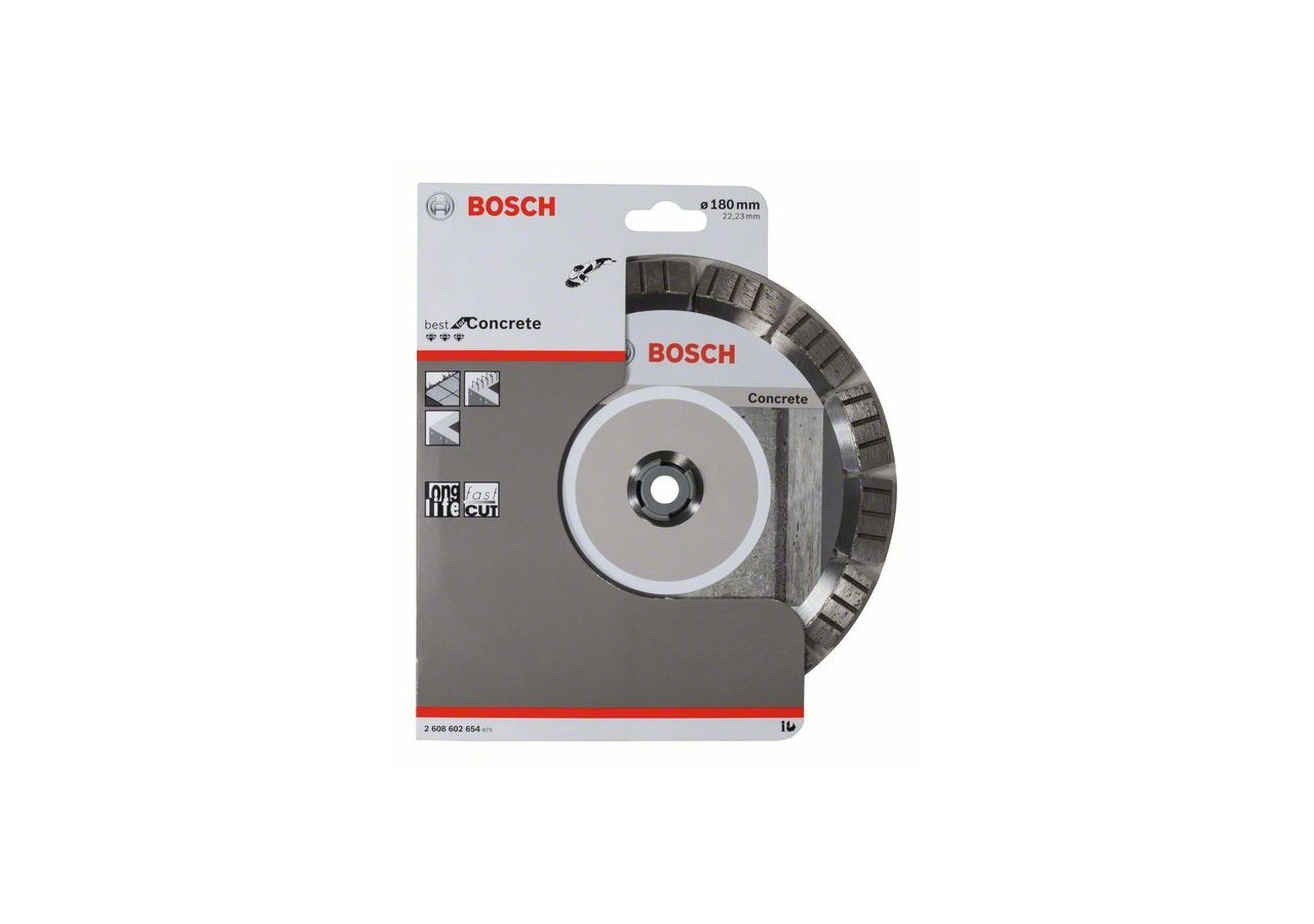 Disque à tronçonner diamanté Best for Concrete 180 x 22,23 x 2,4 x 12 mm - 2608602654 - Bosch
