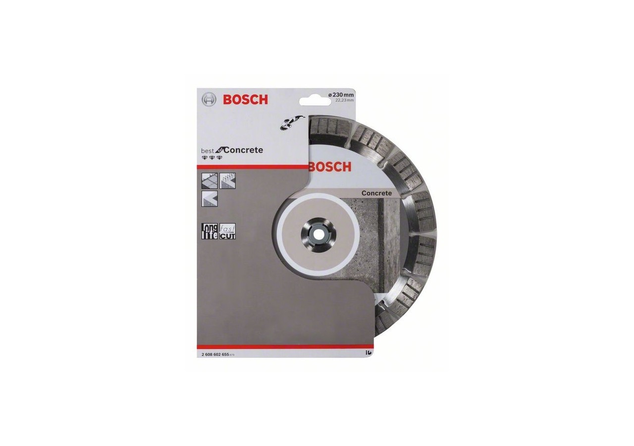 Disque à tronçonner diamanté Best for Concrete 230 x 22,23 x 2,4 x 15 mm - 2608602655 - Bosch