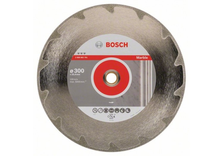 Disque à tronçonner diamanté Best for Marble 300 x 25,40 x 2,6 x 5 mm - 2608602701 - Bosch