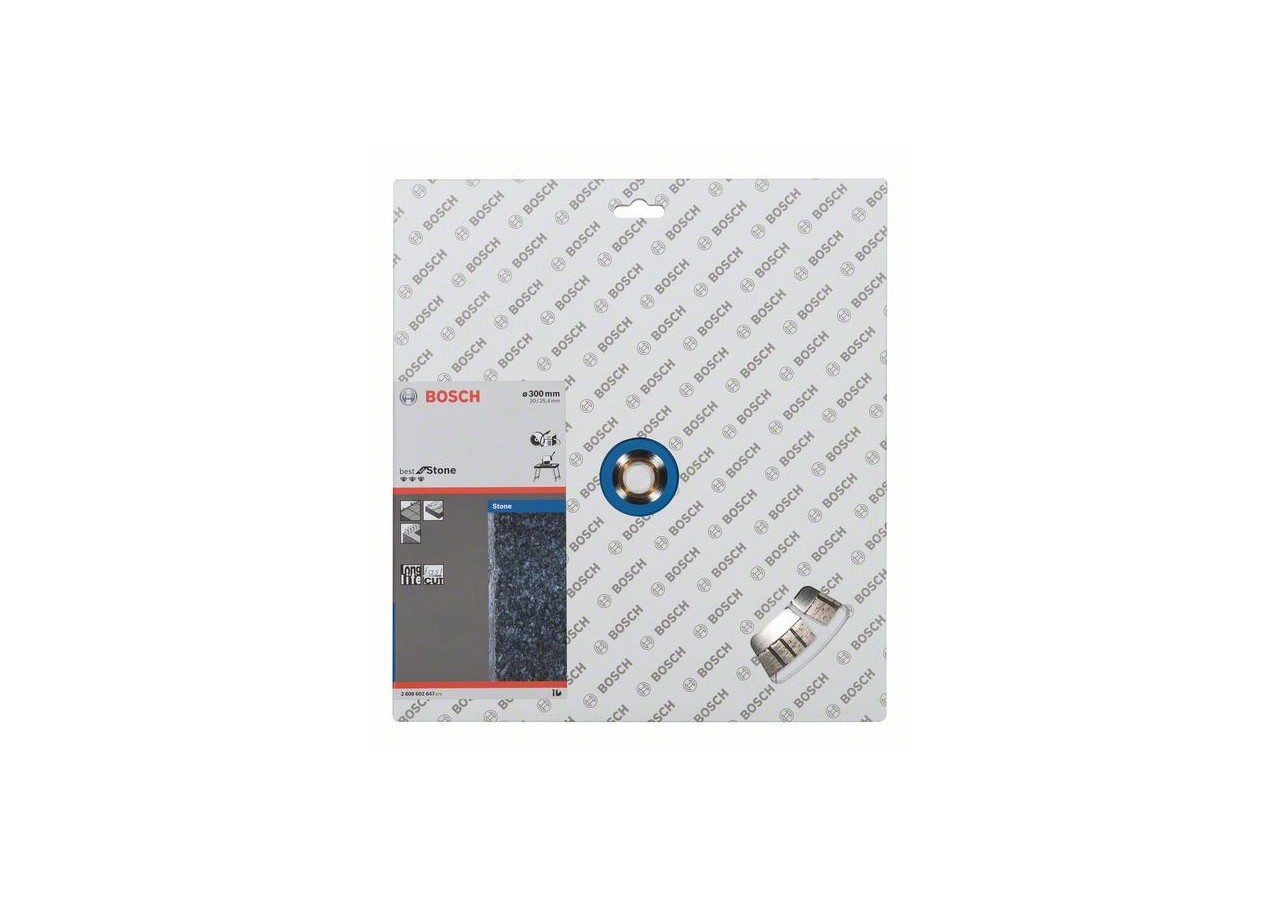 Disque à tronçonner diamanté Best for Stone 300 x 20,00+25,40 x 2,8 x 15 mm - 2608602647 - Bosch