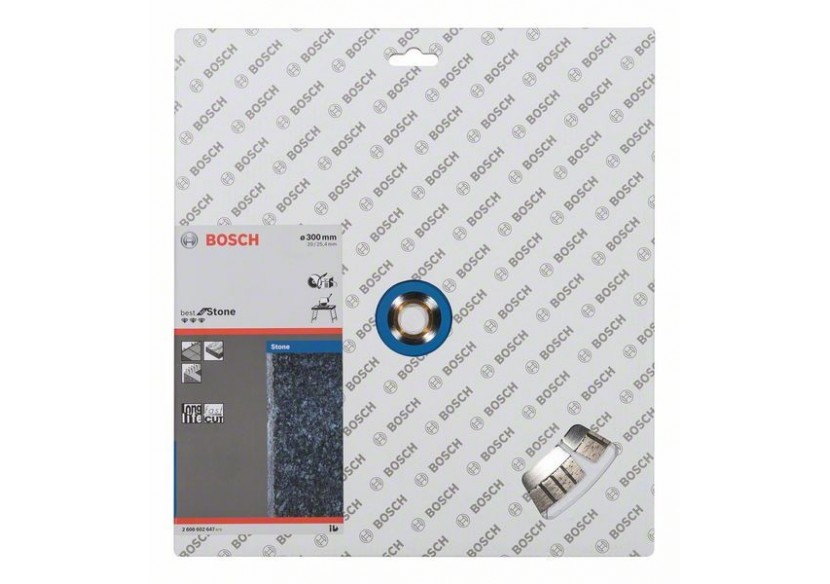 Disque à tronçonner diamanté Best for Stone 300 x 20,00+25,40 x 2,8 x 15 mm - 2608602647 - Bosch