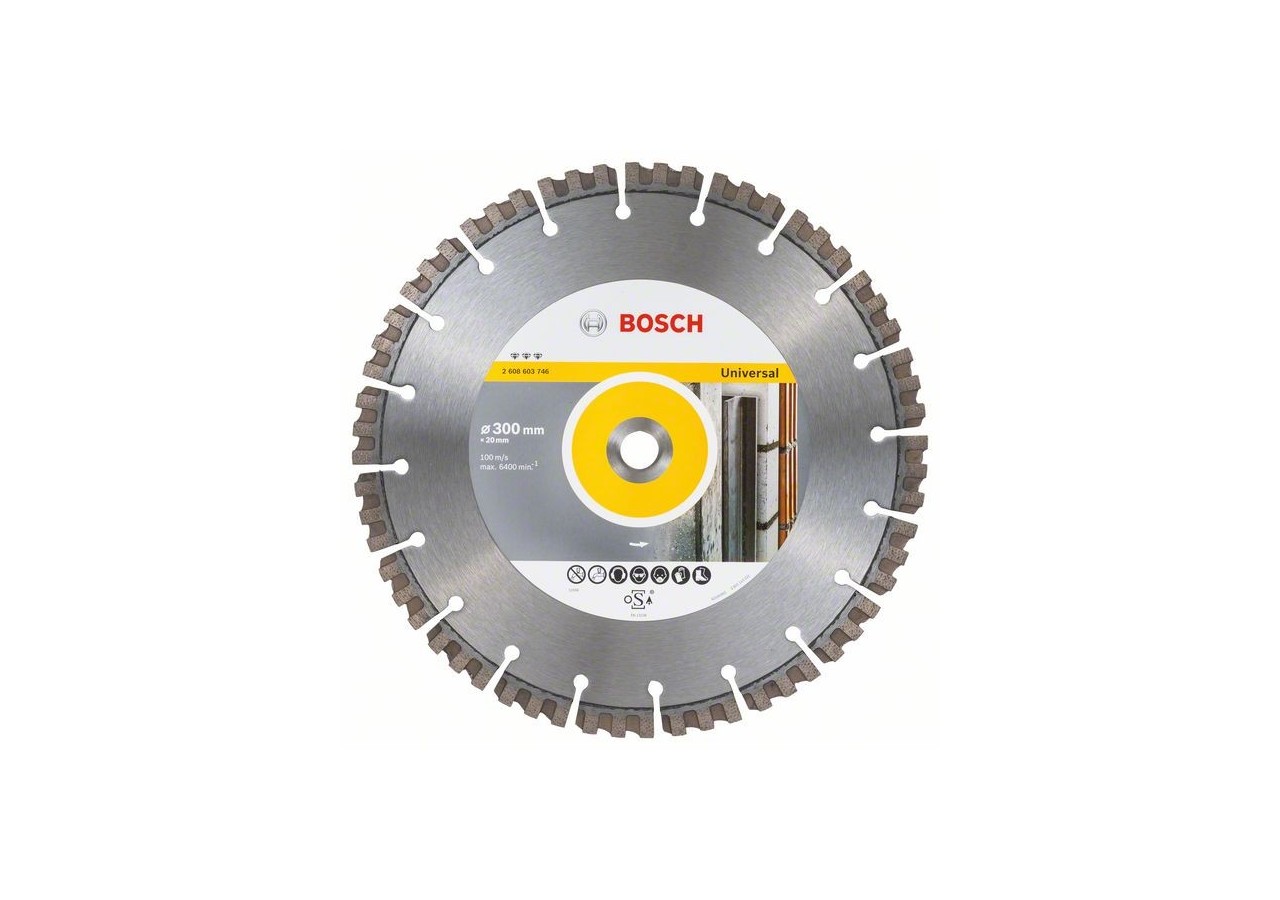 Disque à tronçonner diamanté Best for Universal 300 x 20,00 x 2,8 x 15 mm - 2608603746 - Bosch