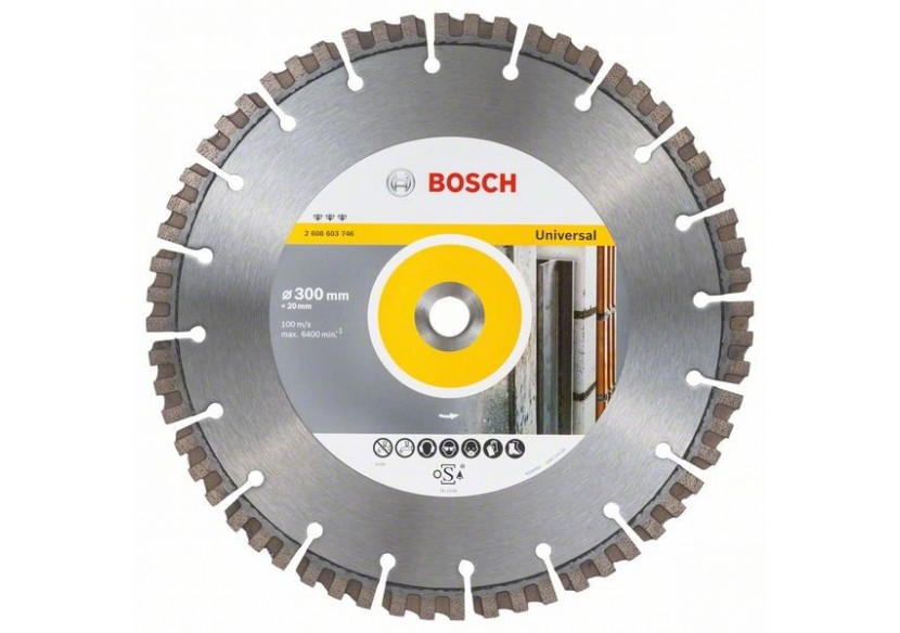 Disque à tronçonner diamanté Best for Universal 300 x 20,00 x 2,8 x 15 mm - 2608603746 - Bosch