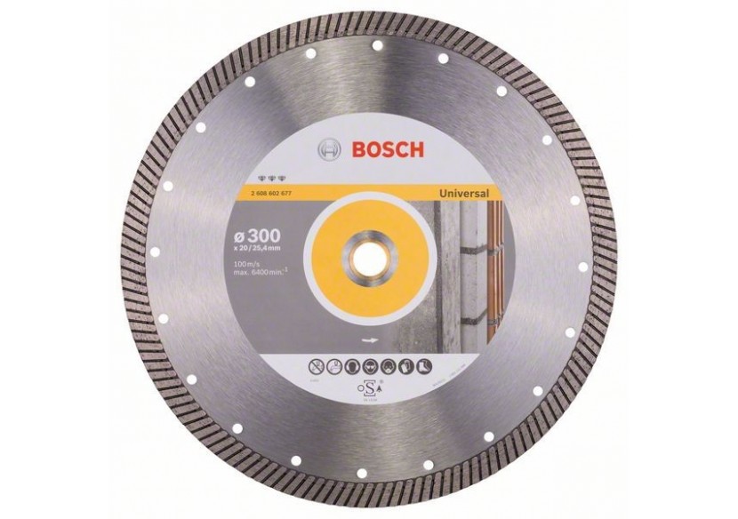 Disque à tronçonner diamanté Best for Universal Turbo 300 x 20,00+25,40 x 3 x 15 mm - 2608602677 - Bosch