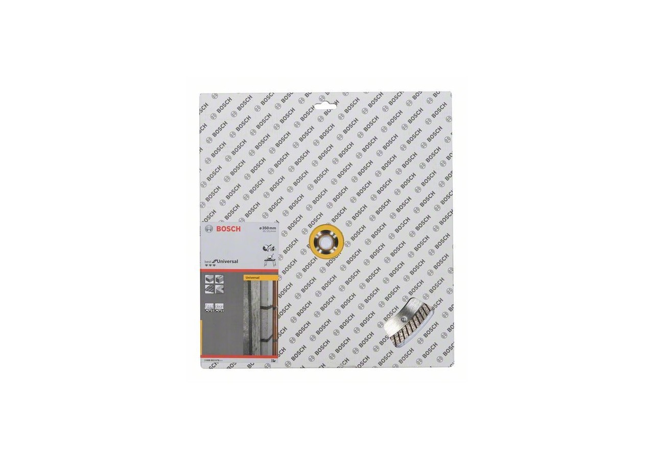 Disque à tronçonner diamanté Best for Universal Turbo 350 x 20,00+25,40 x 3,2 x 12 mm - 2608602678 - Bosch
