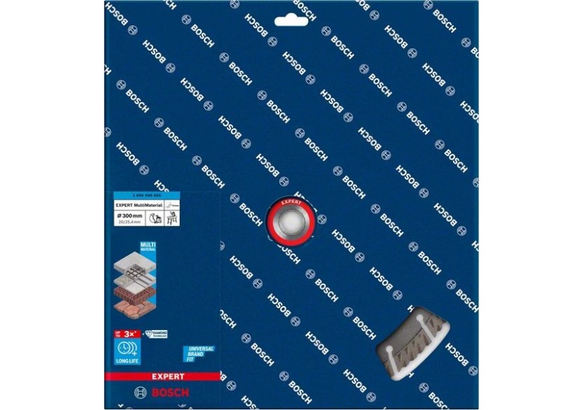 Disque à tronçonner diamanté Expert MultiMaterial 300 x 20/25,40 x 3 x 15 mm - 2608900665 - Bosch