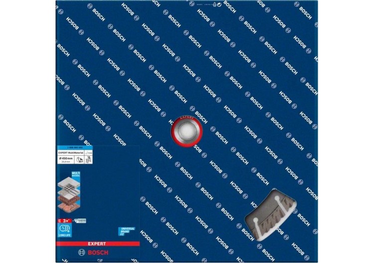 Disque à tronçonner diamanté Expert MultiMaterial 450 x 25,40 x 3,3 x 12 mm - 2608900668 - Bosch